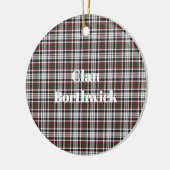 Clan Borthwick Tartan Keramisch Ornament (Links)