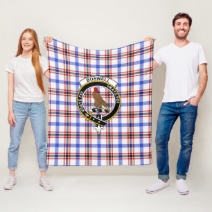 Clan Boswell Modern Tartan Schotlandse ruit Fleece Deken
