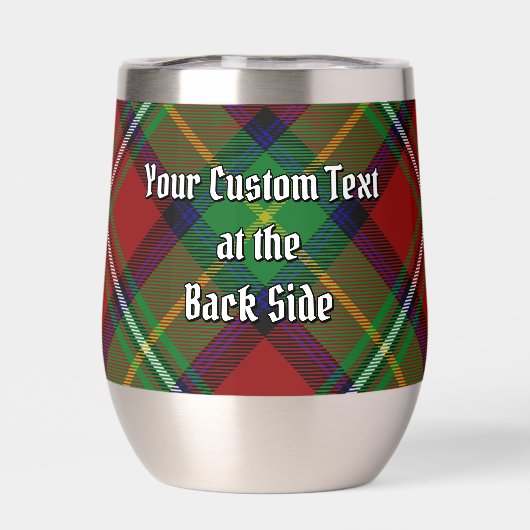 Clan Boyd Crest over Tartan (Achterkant)