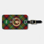 Clan Boyd Crest over Tartan Bagagelabel (Voorkant horizontaal)