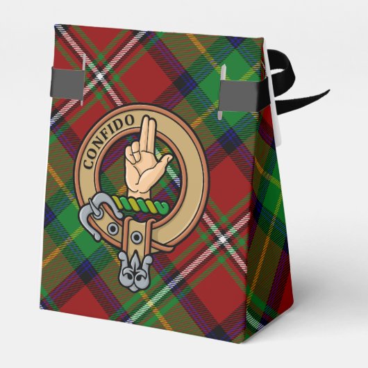Clan Boyd Crest over Tartan Bedankdoosjes (Achterkant)