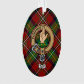 Clan Boyd Crest over Tartan Ornament (voorkant)