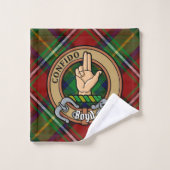 Clan Boyd Crest sur Tartan (Gant de toilette)