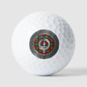Clan Boyd Crest & Tartan Knot Golfballen (Voorkant)