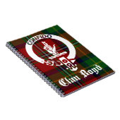 Clan Boyd Crest Tartan Notitieboek (Rechterzijde)
