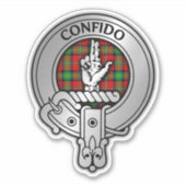 Clan Boyd Crest & Tartan Sticker (Voorkant)