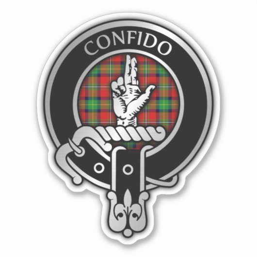 Clan Boyd Crest & Tartan Sticker (Devant)