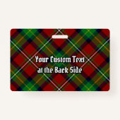 Clan Boyd Tartan Badge (Achterkant)