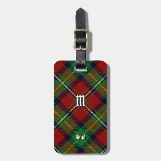 Clan Boyd Tartan Bagagelabel (Voorkant verticaal)