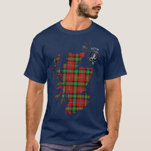 Clan Boyd Tartan Carte et T-shirt Crest