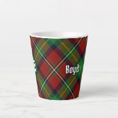 Clan Boyd Tartan Latte Mok (Voorkant)