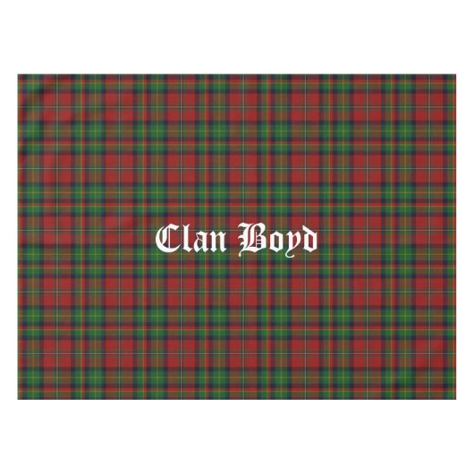 Clan Boyd Tartan Nappe (Devant (Horizontal))