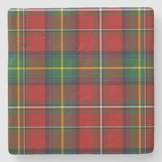 Clan Boyd Tartan Pset Stone Onderzetter (Voorkant)