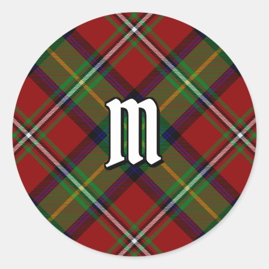 Clan Boyd Tartan Ronde Sticker (Voorkant)