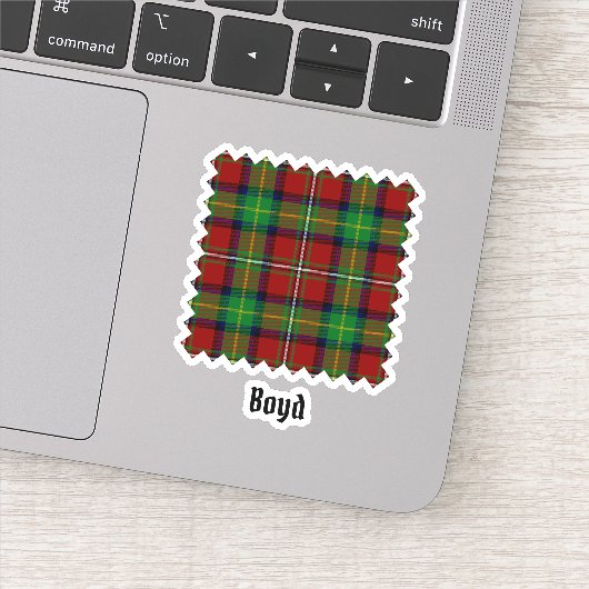 Clan Boyd Tartan Sticker (Detail)