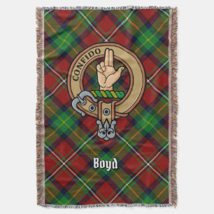 Clan Boyd Wapen over Tartan Deken
