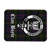 Clan Boyle Crest Badge en Tartan Magneet (Horizontaal)