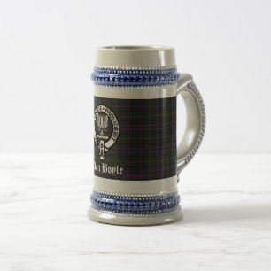 Clan Boyle Crest Badge & Tartan Bierpul
