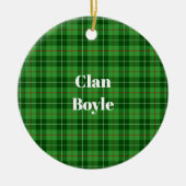 Clan Boyle Tartan Keramisch Ornament (Voorkant)