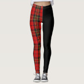 Clan Brodie Crest & Tartan Leggings (Voorkant)