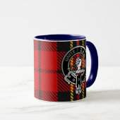 Clan Brodie Crest & Tartan Mug (Devant droit)
