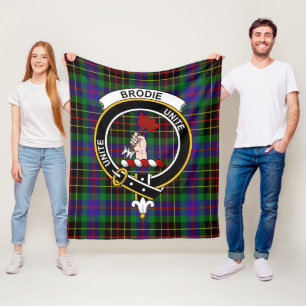 Clan Brodie Jacht Tartan Schotlandse Plaid Fleece Deken