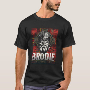 Clan Brodie Schotse achternaam Tartan en Motto T-shirt