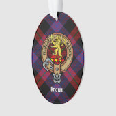 Clan Brown Crest over Tartan Ornament (voorkant)