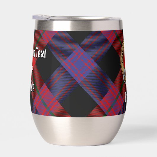 Clan Brown Crest sur Tartan (Droite)