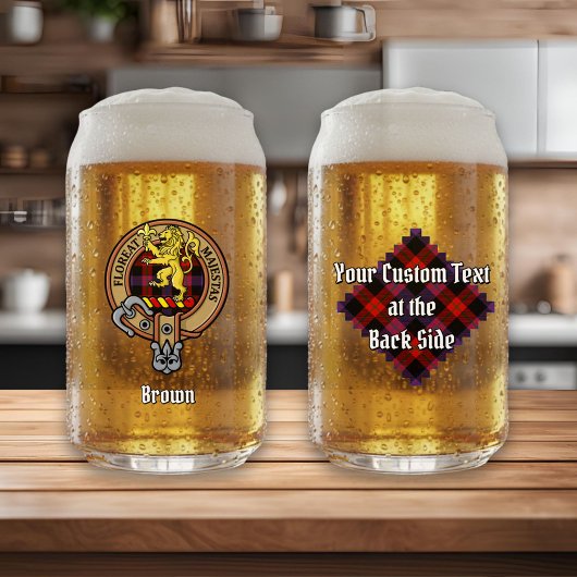 Clan Brown Crest sur Tartan