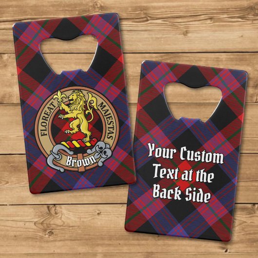 Clan Brown Crest sur Tartan