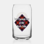 Clan Brown Crest sur Tartan (Verso)