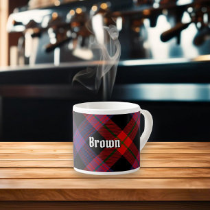 Clan Brown Tartan Espresso Kop