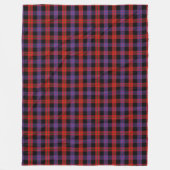 Clan Brown Tartan Fleece Deken (Voorkant)