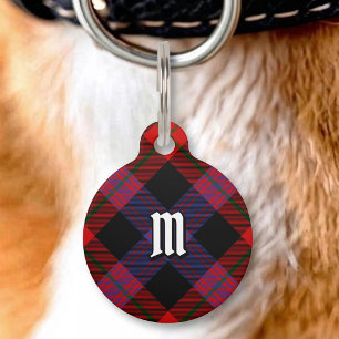 Clan Brown Tartan Huisdierpenning