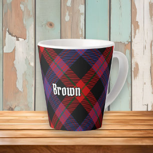 Clan Brown Tartan Latte Mok