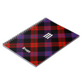 Clan Brown Tartan Notitieboek (Linkerzijde)