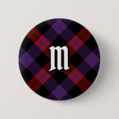 Clan Brown Tartan Ronde Button 5,7 Cm (Voorkant)
