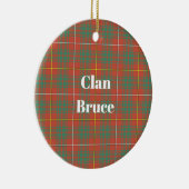 Clan Bruce Ancient Tartan Keramisch Ornament (Rechts)