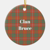 Clan Bruce Ancient Tartan Keramisch Ornament (Voorkant)