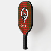 Clan Bruce Crest Badge & Tartan Custom Pickleball Paddle (Links)