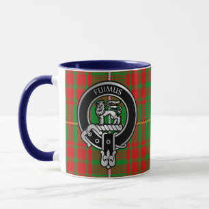 Clan Bruce Crest & Hunting Tartan Mok