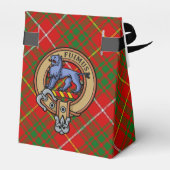 Clan Bruce Crest over Tartan Bedankdoosjes (Achterkant)