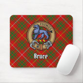 Clan Bruce Crest over Tartan Muismat (Met muis)