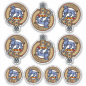 Clan Bruce Crest Sticker Set (Voorkant)
