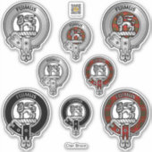 Clan Bruce Crest & Sticker Tartan (Devant)