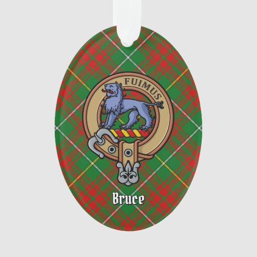 Clan Bruce Crest sur la chasse Tartan (devant)
