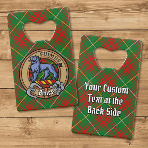 Clan Bruce Crest sur la chasse Tartan