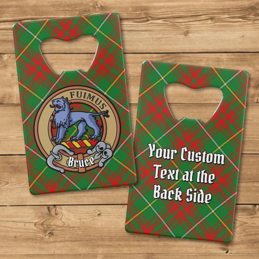 Clan Bruce Crest sur la chasse Tartan