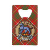 Clan Bruce Crest sur Tartan (Devant)